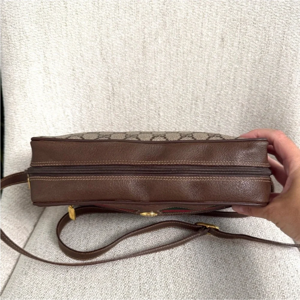 Authentic Gucci crossbody bag brown monogram coated canvas - Picture 9 of 12